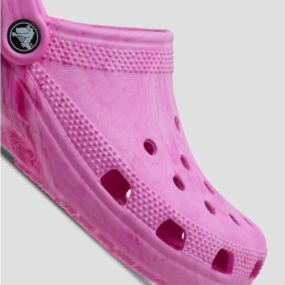 Crocs™ Womens Classic Pink Watercolor Marbled Clog Size W 10 M 8 - Picture 4 of 10